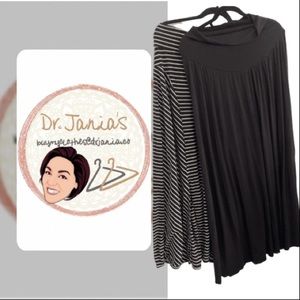 Floor length maxi skirt combo